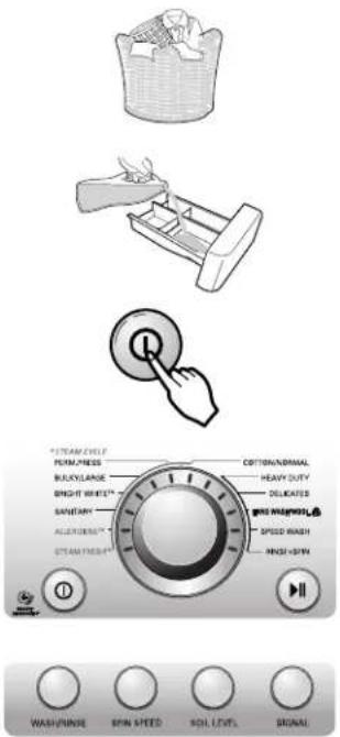 LG WM3360HVCA - G CYCLE SETTING BUTTONS - 1