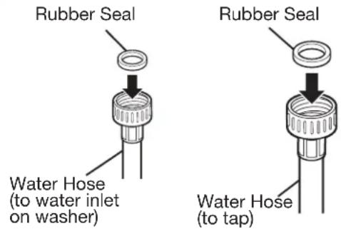 LG WM3360HVCA - CONNECTING THE WATER LINES - 1