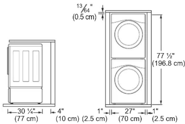 LG WM3090CW - Stacked or Pedestal Installation - 1