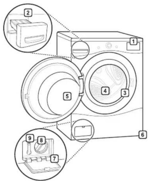 LG WM3090CW - Pièces - 1