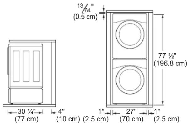 LG WM3090CW - Instalación Apilada o de Pedestal - 1
