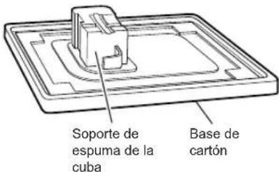 LG WM3090CW - Levante la lavadora de la base de espuma. - 1