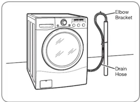 LG WM2150HS - CONNECTING THE DRAIN LINE - 1