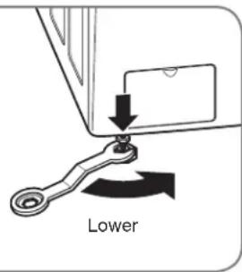 LG WM2150HS - LEVELING THE WASHER - 3