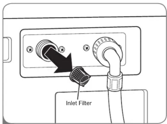 LG WM2150HS - Cleaning the water Inlet Filters - 2
