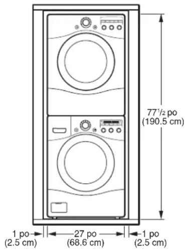 LG WM2150HS - installations aVec base piédestalou trousse d'eMpiLage en option - 2