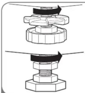 LG WM2150HS - LEVELING THE WASHER - 4