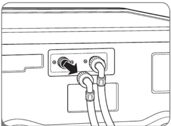 LG WM2150HS - Limpieza de los filtros de entrada de agua - 1