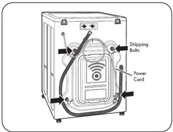 Shipping Bolts Power Cord
