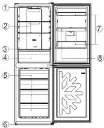 HOOVER HFRIDGE 500 MAXI HMNV 7184 DXTN - No Beskrivelse - 1