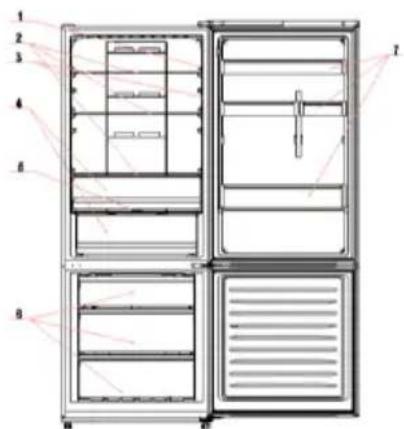 HOOVER HFRIDGE 500 MAXI HMNV 7184 DXTN - No Beskrivning - 1