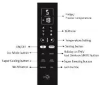 HOOVER HFRIDGE 500 MAXI HMNV 7184 DXTN - TOP FEAUTRED VERTICAL DISPLAY (Only on some models) - 1