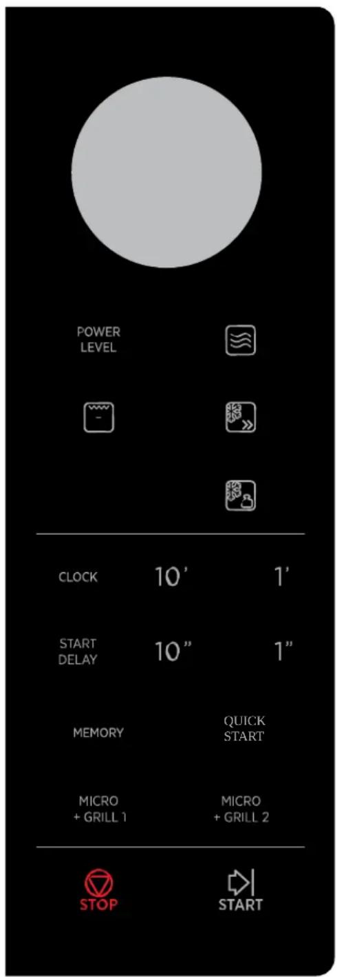 HOOVER CHEFVOLUTION HMG25STB - PANNEAU DE COMMANDE - 1