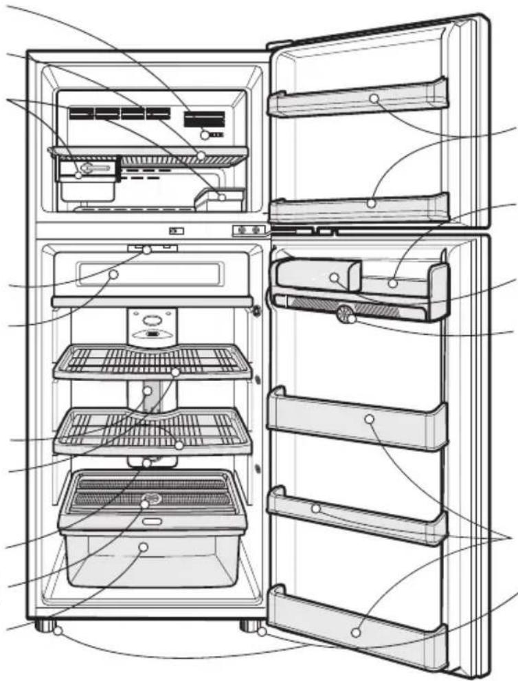 LG GNM392YVQ - COMPARTIMENT REFRIGERATEUR - 1