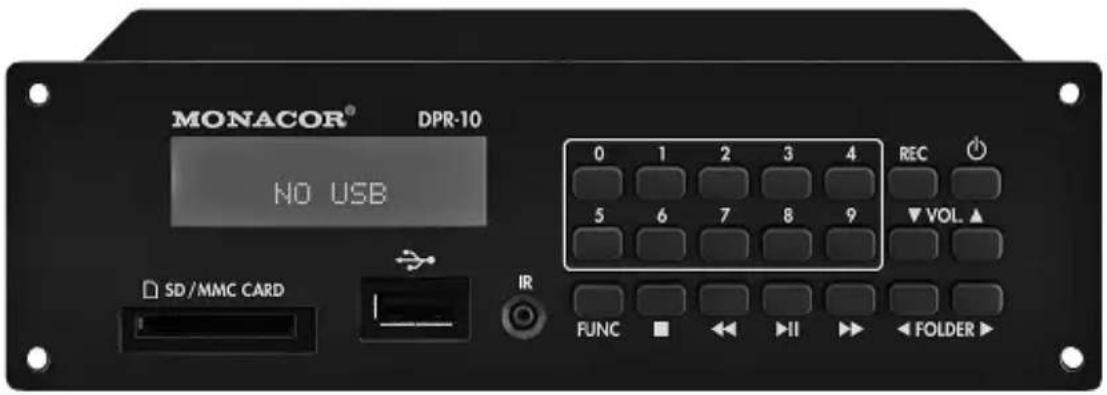 Monacor DPR10 - MP3-Rekorder MP3 Recorder - 2