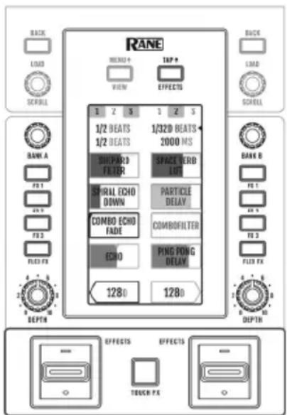 Rane SeventyTwo MKII - So fugen Sie Effekte hinzu und verwenden sie: - 1
