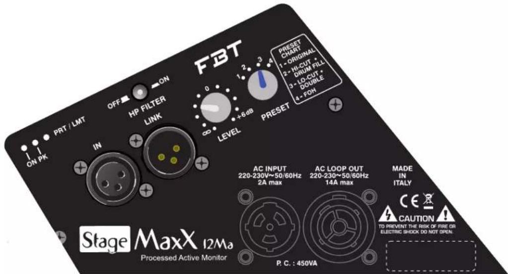 FBT StageMaxX 12MA - Controles &amp; fonctions - 1