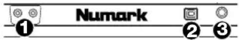 NUMARK Mixtrack Pro FX - Rear Panel - 1
