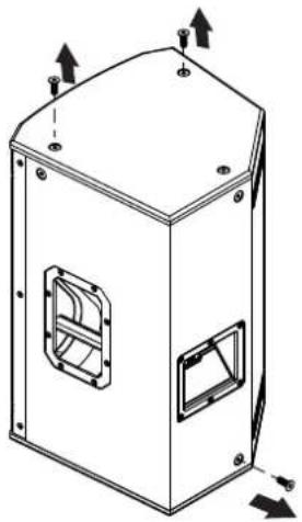 ELECTRO-VOICE EKX12 - Installation des anneaux de levage - 1