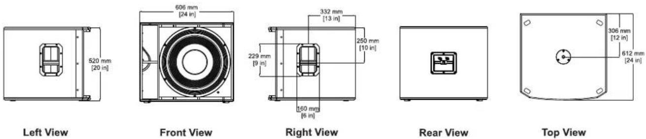 ELECTRO-VOICE EKX18S - Dimensions - 4
