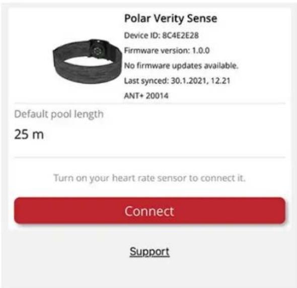 POLAR Verity Sense - RÉGLAGES - 1