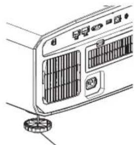 JVC DLANX7 - Régler l'angle d'élévation du projecteur - 1