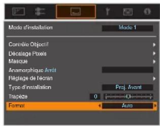 JVC DLANX7 - Régler la taille de l'image (rapport de format) - 1