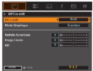 JVC DLANX7 - Appuyez sur le bouton [MPC] pour afficher le menu de réglage - 1