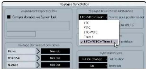 STEINBERG Nuendo SyncStation - Paramétrage des demandes de position dans Nuendo - 1