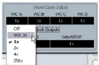 STEINBERG Nuendo SyncStation - Changing the word clock output in Nuendo - 1