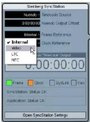 STEINBERG Nuendo SyncStation - Changing the frame reference in Nuendo - 1