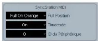 STEINBERG Nuendo SyncStation - Configuration de la position MIDIplete (Full position) dans Nuendo - 1