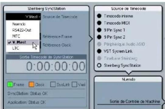 STEINBERG Nuendo SyncStation - Configuration de la source de Timocode dans Nuendo - 1
