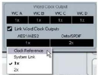 STEINBERG Nuendo SyncStation - Setting the AES clock outputs in Nuendo - 1