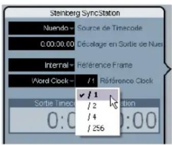 STEINBERG Nuendo SyncStation - Changement du facteur de division de I'entrée dans Nuendo - 1
