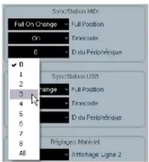 STEINBERG Nuendo SyncStation - Changer l'identifant du périphérique MIDI dans Nuendo - 1