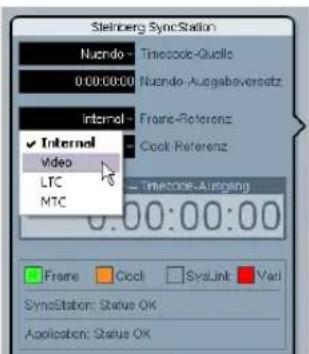 STEINBERG Nuendo SyncStation - Einstellen der Frame-Referenz in Nuendo - 1