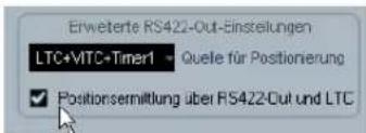 STEINBERG Nuendo SyncStation - Einstellen des LTC-Readers als Quelle für die Positionsermittlung in Nuendo - 1