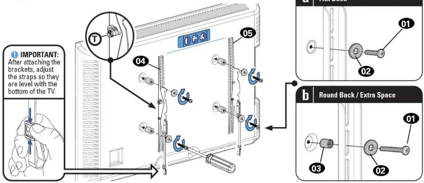 Secura QLT35 - Attach TV Brackets - 1