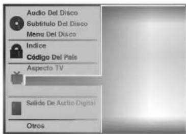 LG DV6812E1 - idioma del menu - 1