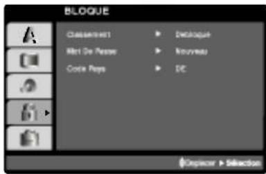 LG DS7511E5M - BLOQUE (Contrôle des parents) - 1