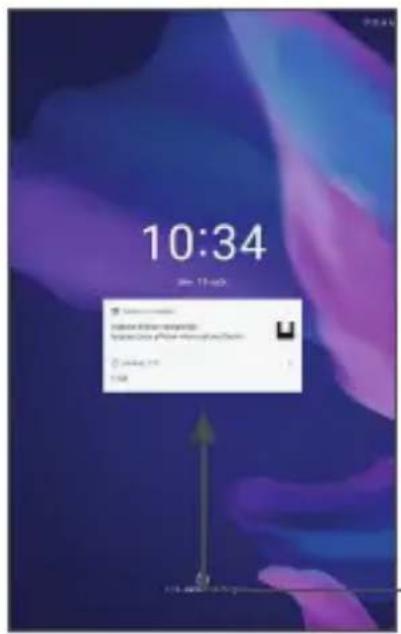 ALCATEL 1T10 Smart - Pour déverrouiller l'écran de la tablette - 1