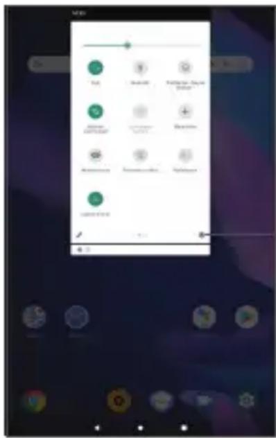 ALCATEL 1T10 Smart - Volet des paramètres rapides - 1