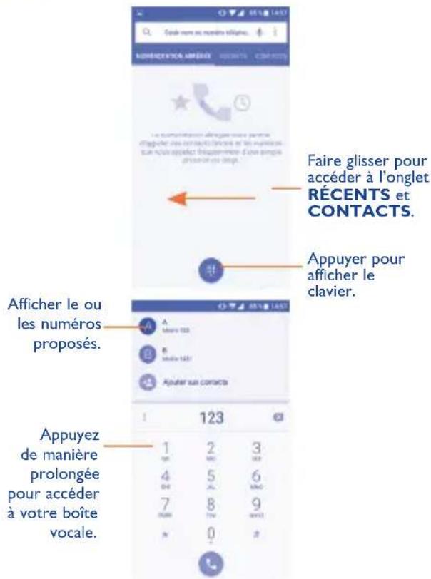 ALCATEL One Touch Pop Star - Passer un appel - 1