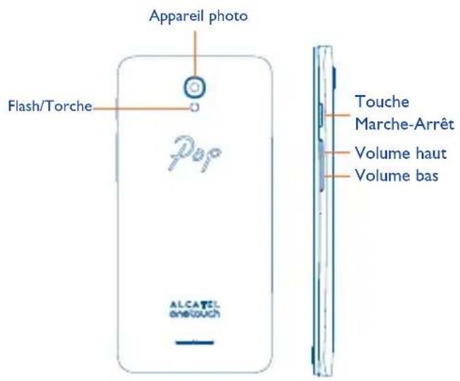 ALCATEL One Touch Pop Star - Touches et connecteurs - 3
