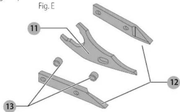 DEWALT DCS494 - Retiro y Reemplazo de Partes (Fig. A, D, E) - 2