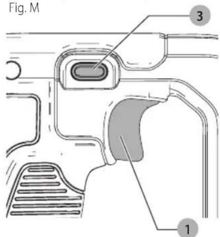 DEWALT DCS494 - Commutateur à vitesses variables (Fig. M) - 1