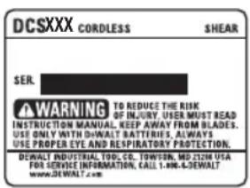 DEWALT DCS496 - DAY MOnEY BACK gUARAnTEE - 1