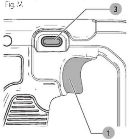 DEWALT DCS496 - Commutateur à vitesses variables (Fig. M) - 1