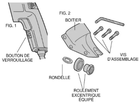 DEWALT DW890 - Démontage et montage (Figures 2 et 3) - 1